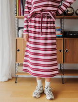 Pink & burgundy Yago skirt