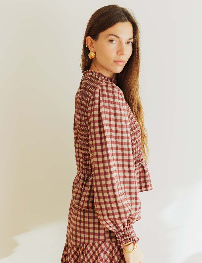 Gingham blouse Palomy