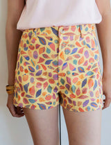 Yellow shorts & shells Kevy