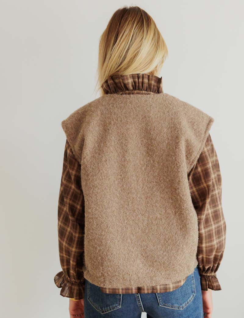 Gilet taupe Peny