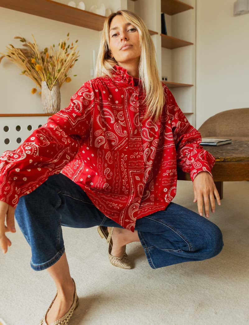 Red Bandana Shirt Gustava