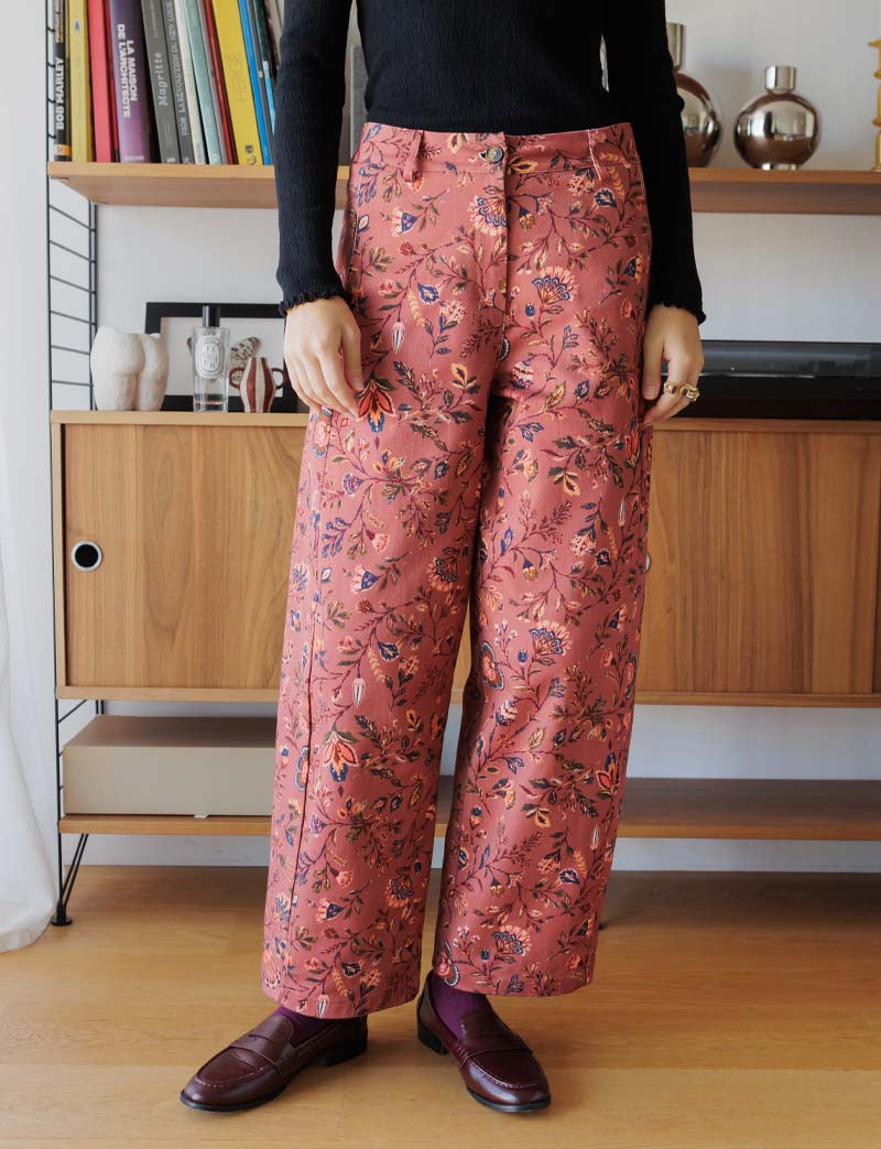 Floral blush jeans Bary