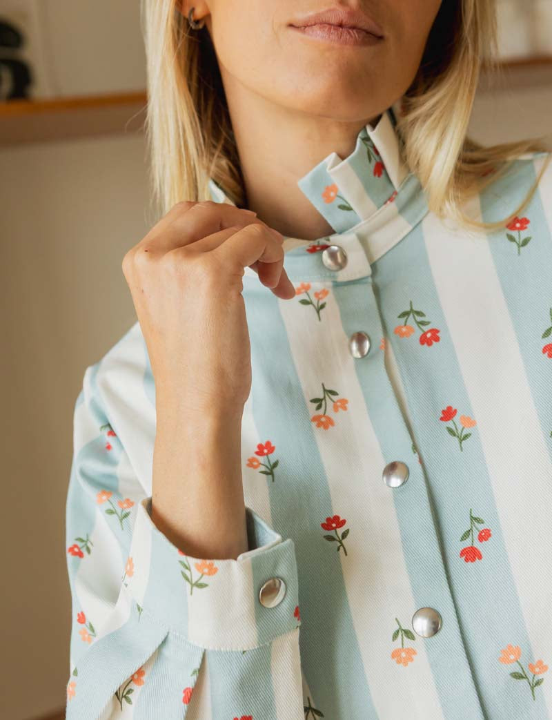 Striped & Floral Jacket Denvy