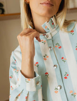 Veste à rayures & fleurs Denvy