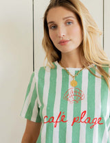 Striped Café Plage T-shirt