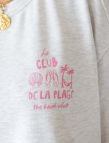 Gray Sweatshirt Le Club De La Plage