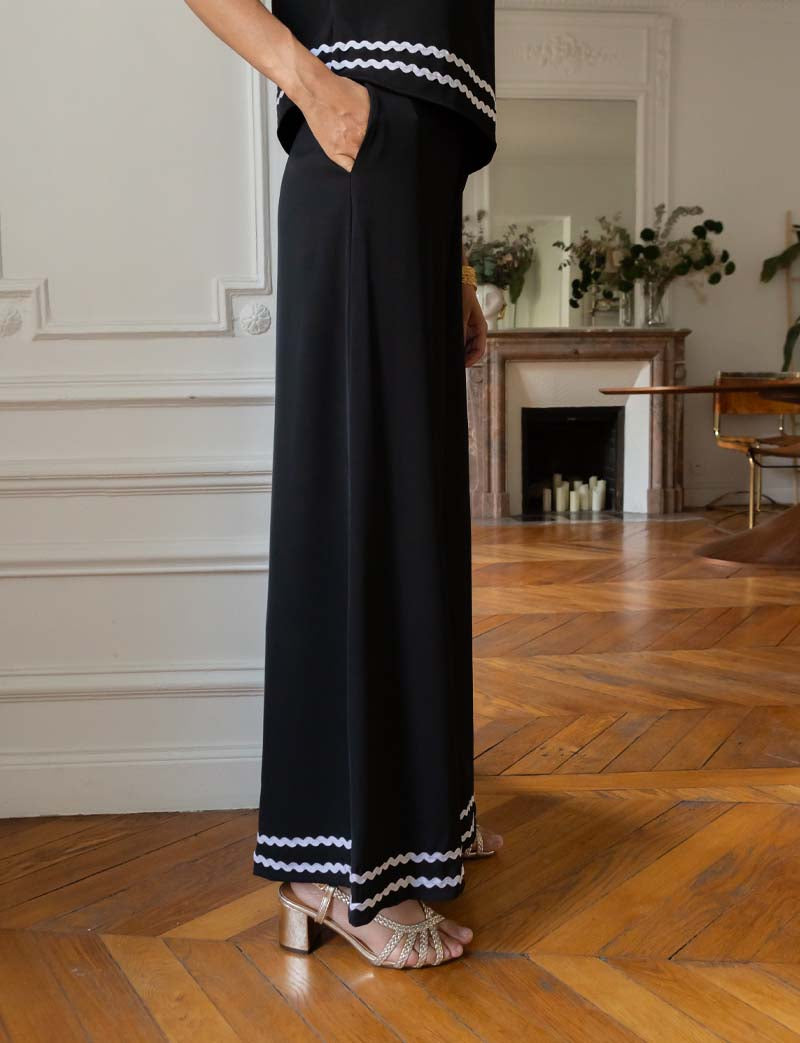 Pantalon noir Dario