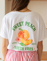 Camiseta blanca Sweet Peach