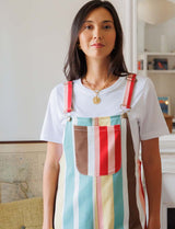 Roey Multi-Stripe Dungarees