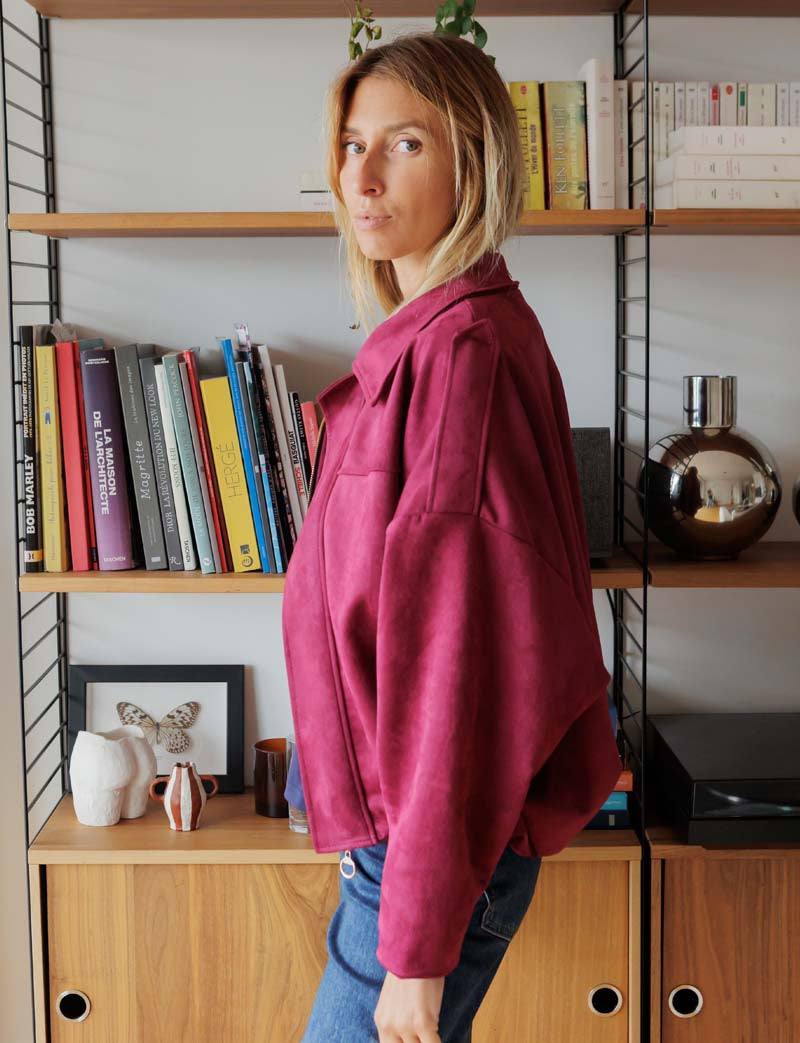 Chaqueta burdeos Virgile