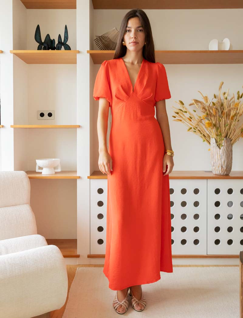 Robe corail Emma