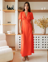 Robe corail Emma