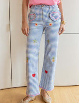 Blue Vichy Jeans Victor