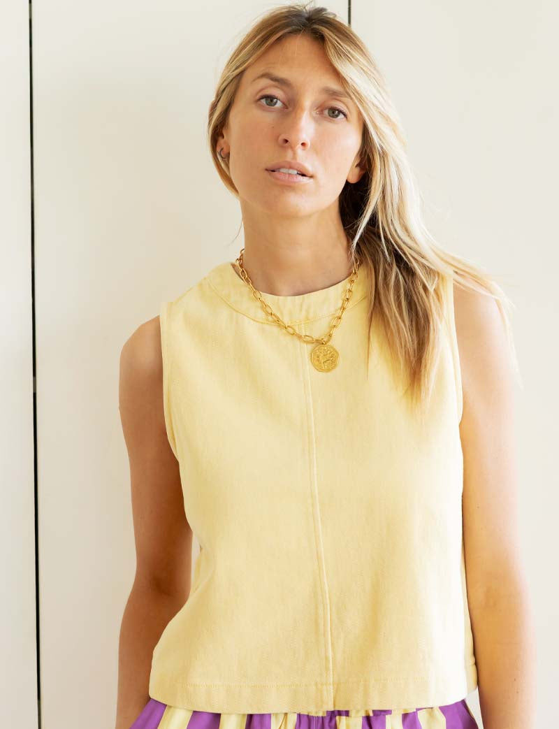 Yellow Barsa Top