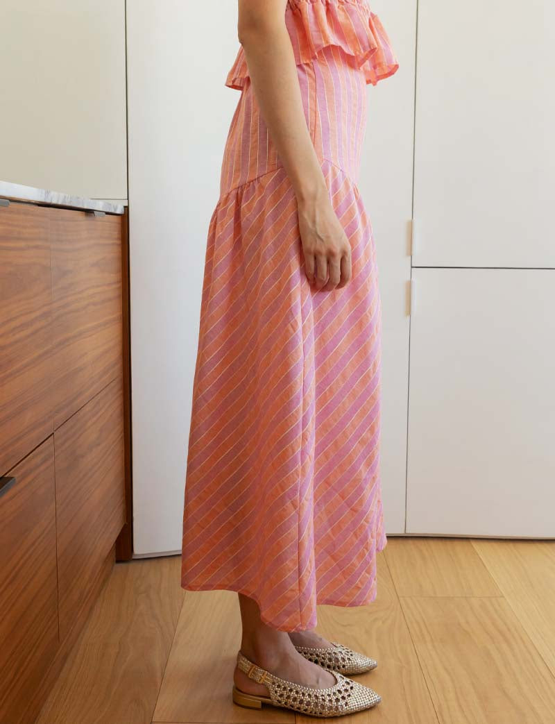 Coral & Lilac Skirt Marisol