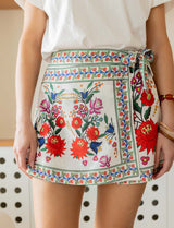 Printed Bay short skirt