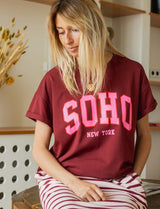 Burgundy Soho T-shirt