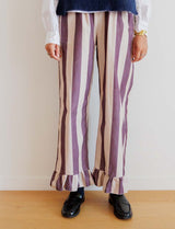 Arthur purple-striped trousers