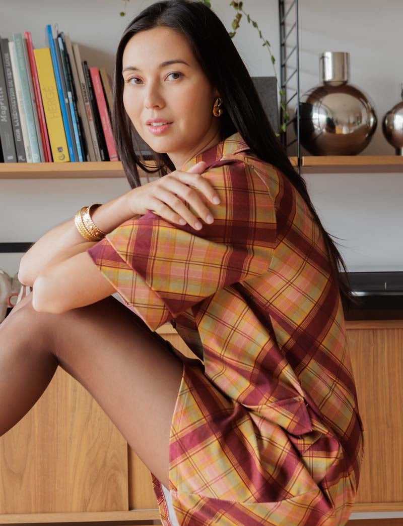 Robe à carreaux Anais