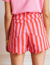 Short de rayas rosas y rojas Jojo