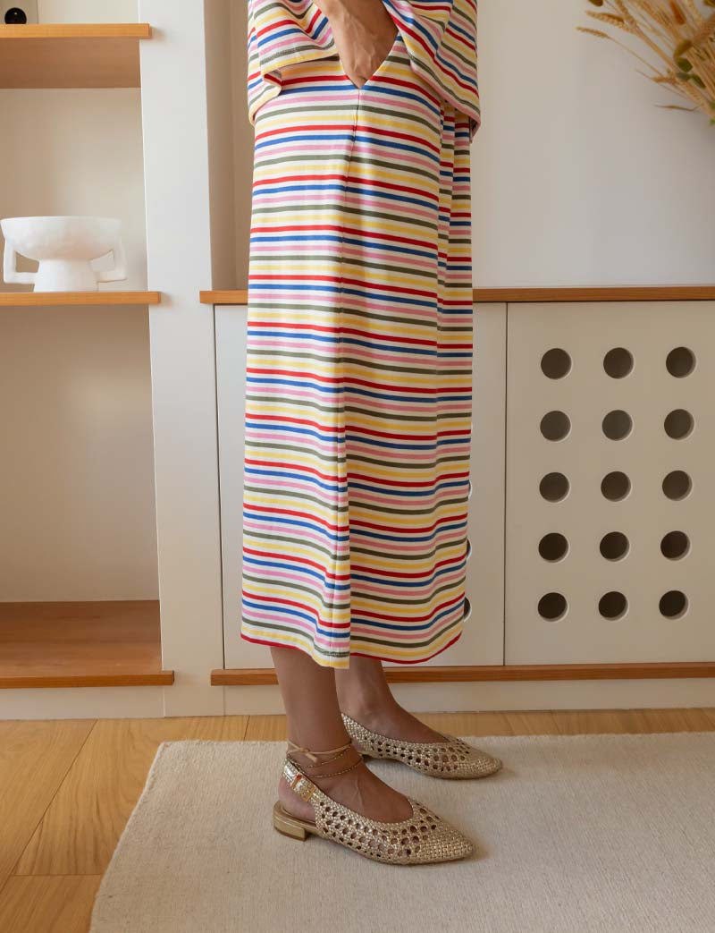 Multi-striped skirt 1 Yago