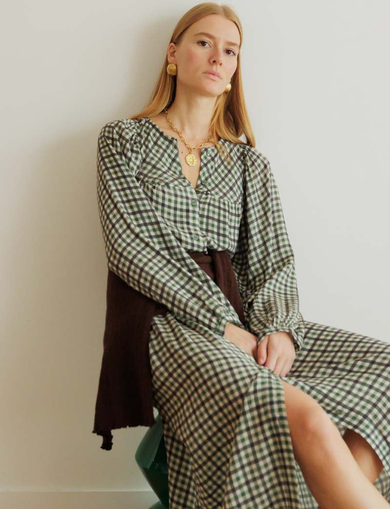 Robe à carreaux Vivy