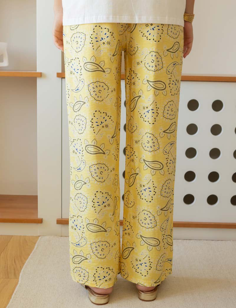 Pantalon jaune bandana Vasco