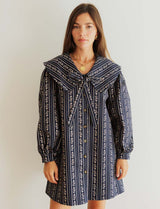 Mila navy floral dress