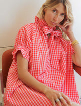 Robe vichy rouge Arlett
