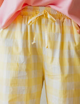 Pantalon vichy jaune Niko