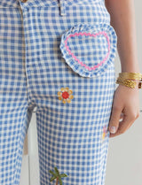 Blue Vichy Jeans Victor