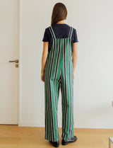 Roey navy & green overalls