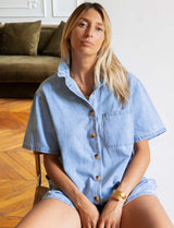 Mono corto azul Savia