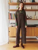 Brown overalls Roey
