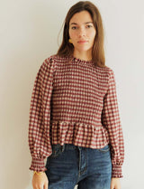 Gingham blouse Palomy