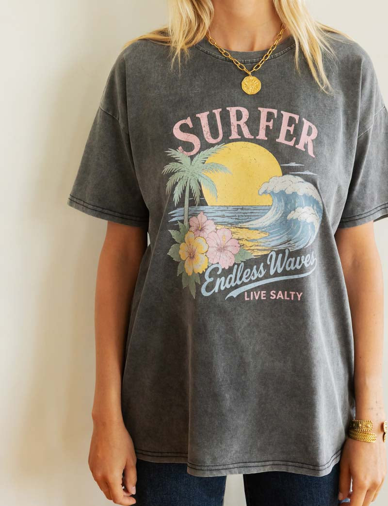 Gray Surfer T-shirt
