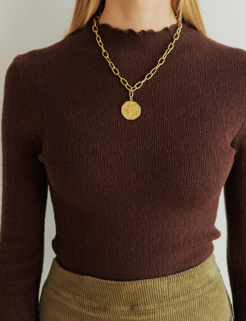 Top marron Gavriel