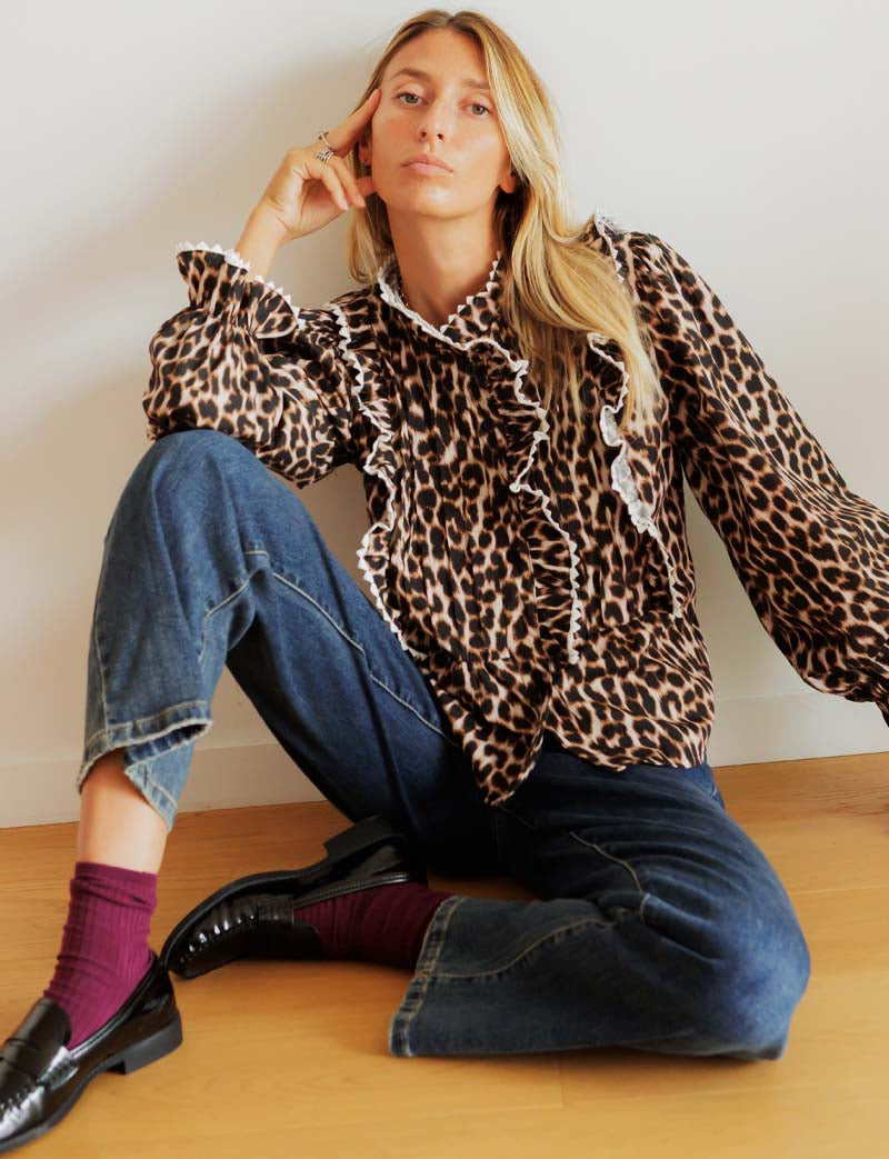 Blouse léopard Batisa