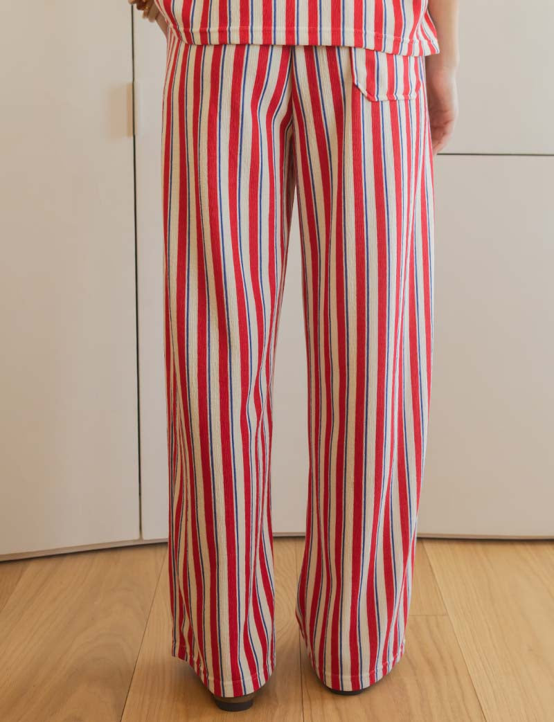 Red and Navy Ryo Pants