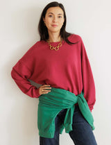 Sudadera burdeos Simon