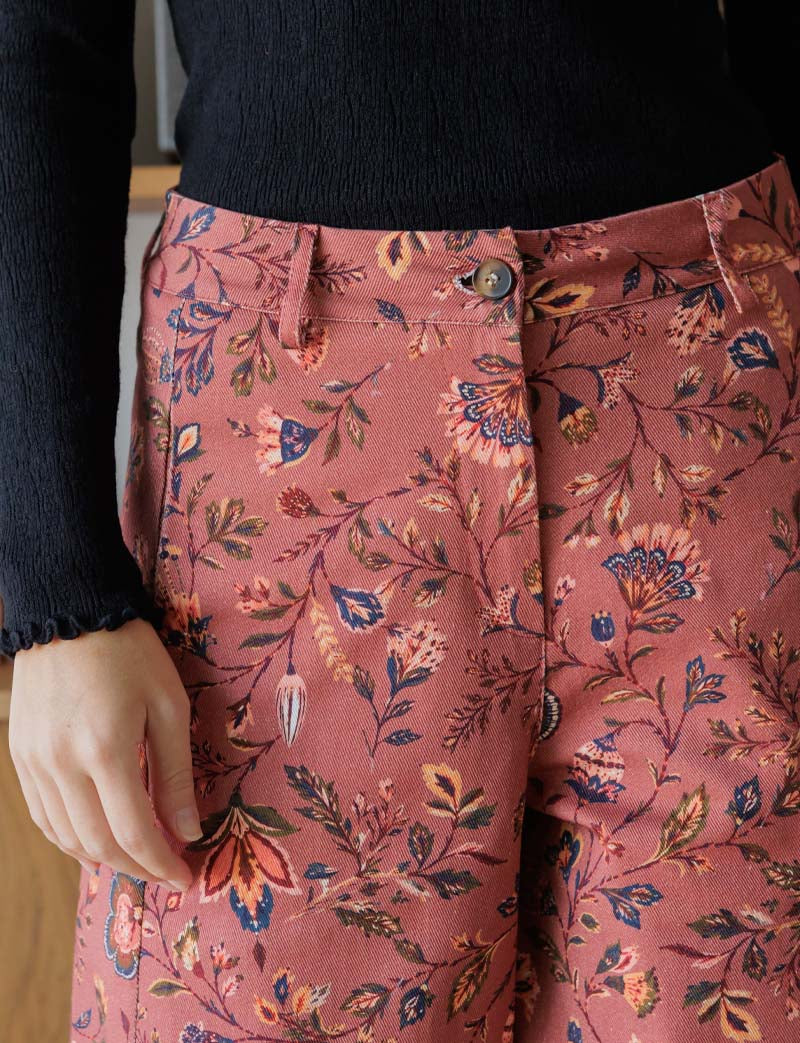 Floral blush jeans Bary