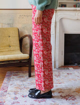 Jordy floral red trousers