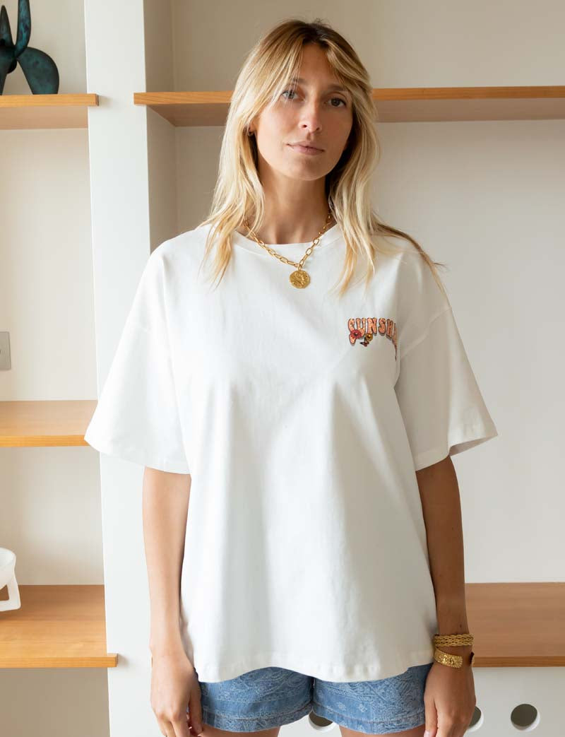 T-shirt blanc Sunshine