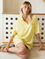 Yellow Tamar terry cloth robe