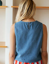 Blue Arous Top