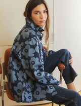 Veste bleue fleurie Denvy