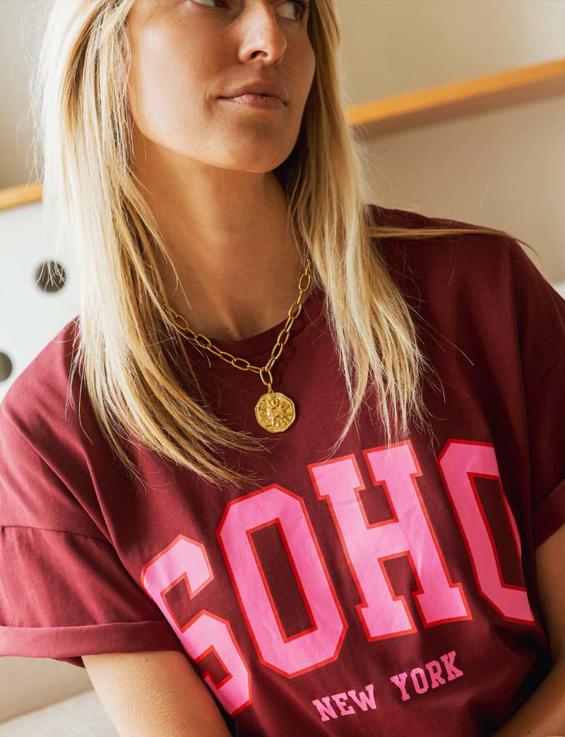 Burgundy Soho T-shirt