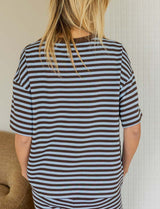 T-shirt bleu & choco Conrad