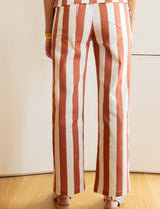 Terracotta striped jeans Jony
