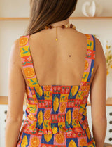 Top cítricos Lila